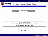 Superior Lithium Polymer Battery - Master Instruments