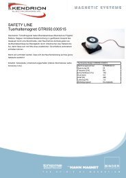 SAFETY LINE Tuerhaltemagnet GTR050.030515 - Kendrion