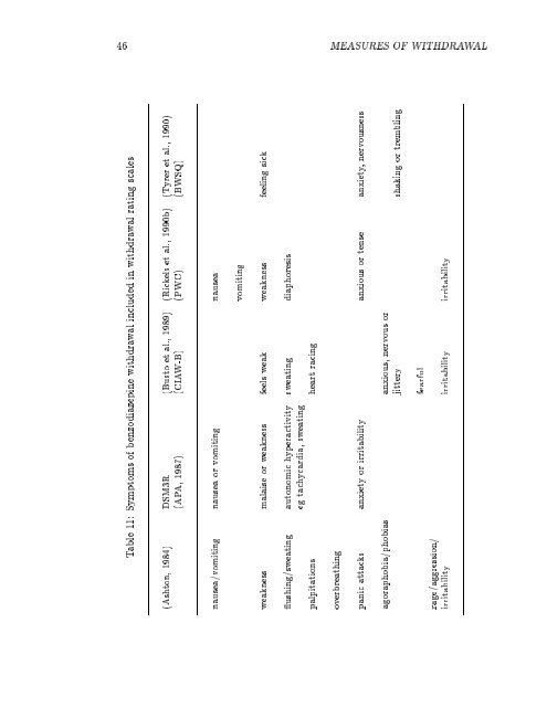 Manual for the Benzodiazepine Dependence Questionnaire (BDEPQ)