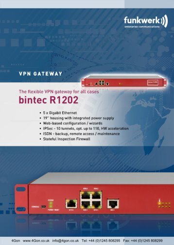 Funkwerk R1202 Datasheet (PDF) - 4Gon