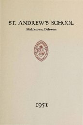ST. ANDREW,S SCHOOL - Saint Andrew's School Archive