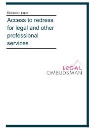 You can read the research here. - Legal Ombudsman