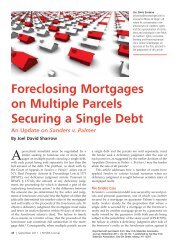 Foreclosing Mortgages on Multiple Parcels Securing a Single Debt