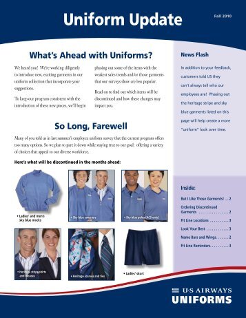 Uniform Update - Fall 2010 - AFA Council 66