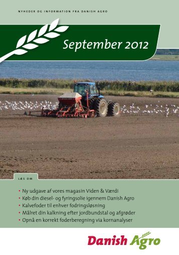 Læs nyhedsbrevet for september måned Ny udgave ... - Danish Agro