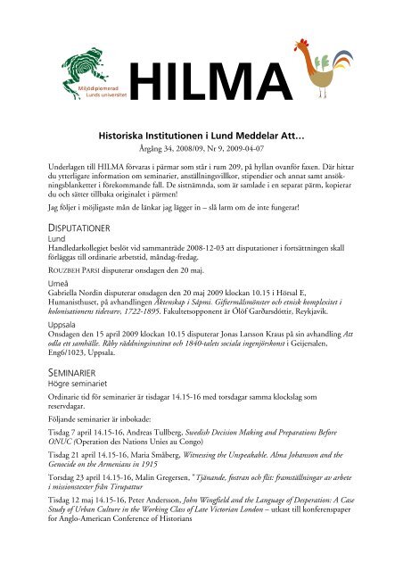 hilma_vt09_9.pdf (PDF 84 kB) - Historiska institutionen