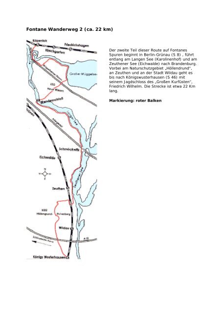 Fontane Wanderweg 2 (ca. 22 km) - Berlin Treptow-KÃ¶penick