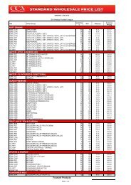 Coke Price List (July to Dec 2012) - saafl