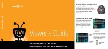 Viewer's Guide - TiVo