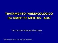 tratamento farmacológico do diabetes melitus - Centro de Ciências ...