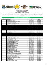 Resultado Definitivo - Ênfase na implantação nas linhas de cuidado