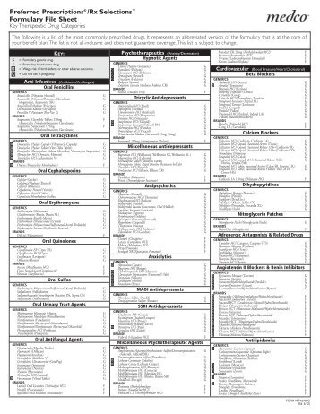 2013 Preferred Drug List Tier 2