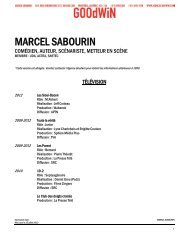 MARCEL SABOURIN - Agence Goodwin