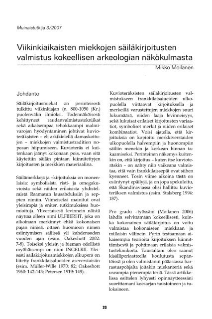 PDF - Suomen arkeologinen seura ry.