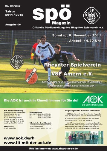 VSF Amern 1910 eV - beim Rheydter SV