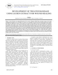 development of treated bandage using lichen ... - MNK Publication