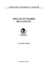 163_SpeciÃ¡lnÃ­ teorie relativity.pdf - OstravskÃ¡ univerzita v OstravÄ