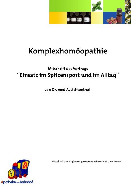 Komplexhomöopathie - Apotheke am Bahnhof