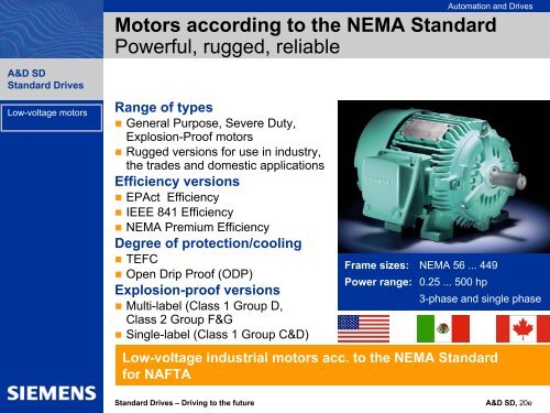 Enerji-tasarruflu motorlar - Siemens