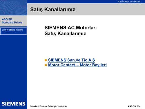 Enerji-tasarruflu motorlar - Siemens