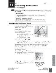 5.4 Reteaching with Practice - Holmdel