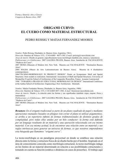 ORIGAMI CURVO: EL CUERO COMO MATERIAL ESTRUCTURAL
