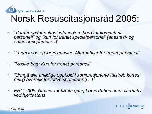 Larynxtube og larynxmaske: Alternativer for trenet personell - nakos