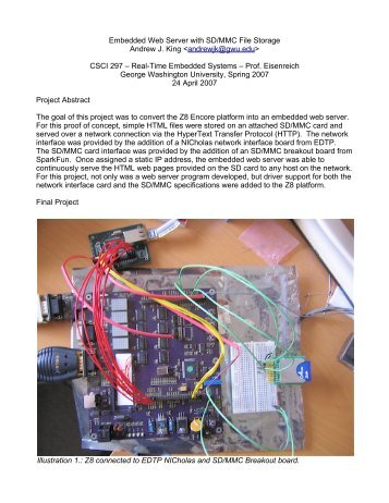 Embedded Web Server with SD/MMC File Storage ... - Atomic Rhubarb