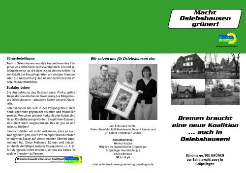 Macht Oslebshausen Gruner Grune In Gropelingen
