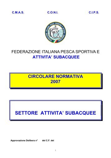 Attivita Subacquea - FIPSAS Napoli