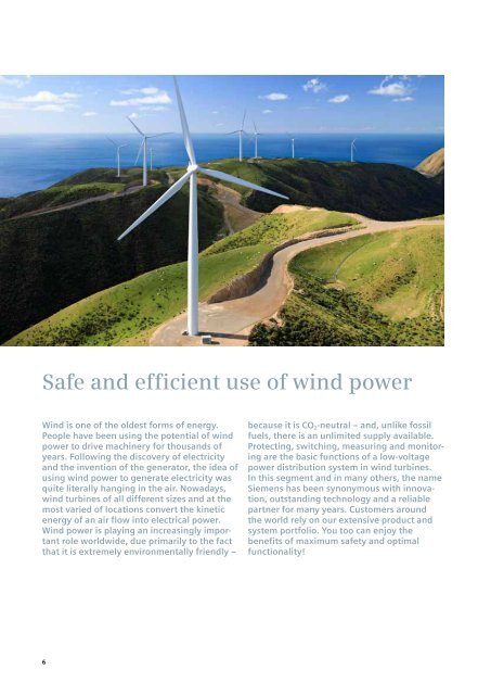Safety and protection for wind turbines - Siemens
