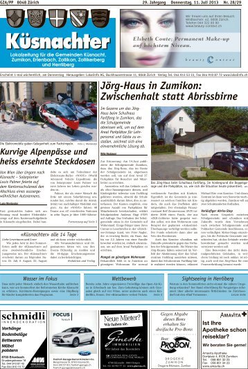 Jörg-Haus in Zumikon: Zwischenhalt statt Abrissbirne - Lokalinfo AG