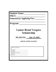 Lamar Bruni Vergara Scholarship - Laredo Community College