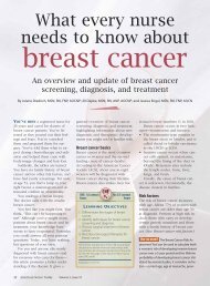 Breast cancer risk factors - American Nurse Today