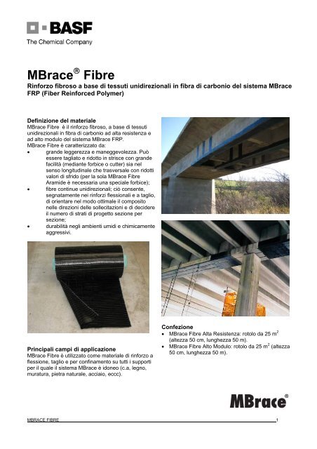 MBrace Fibre - BASF Costruzioni