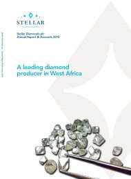 Annual Report 2010 - Stellar Diamonds Plc