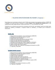 â¢ TALLER DE CAPACITACIÃN SIGER, RIE, FEDANET y Tuempresa ...