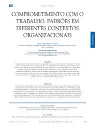 COMPROMETIMENTO COM O TRABALHO: PADRÃES ... - SciELO