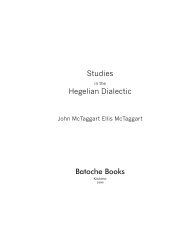 McTaggart, Studies in the Hegelian Dialectic