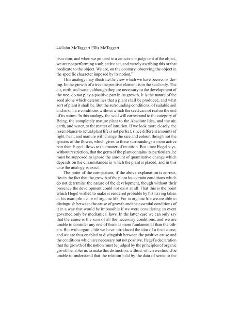McTaggart, Studies in the Hegelian Dialectic
