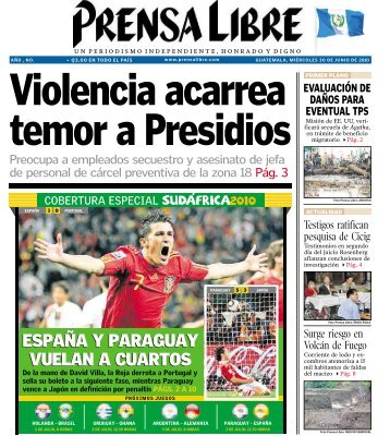 espaÃ±a y paraguay vuelan a cuartos espaÃ±a y ... - Prensa Libre