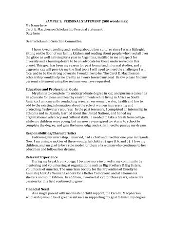 example of a 500 word essay