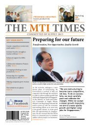 Committee of Supply 2013 The MTI Times - International Enterprise ...