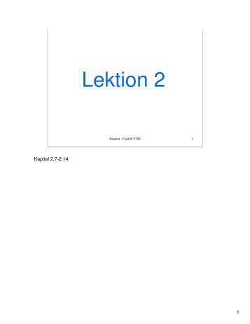 Lektion 2