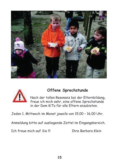 KINDERGARTEN- ZEITUNG April 2010 - Domgemeinde Verden