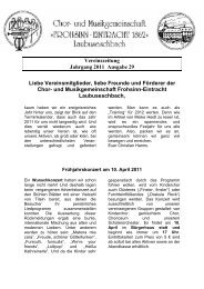 Vereinszeitung Jahrgang 2011 Ausgabe 29 Liebe ... - CMG-LE
