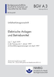 BGV A3 Elektrische Anlagen und Betriebsmittel (VBG 4)