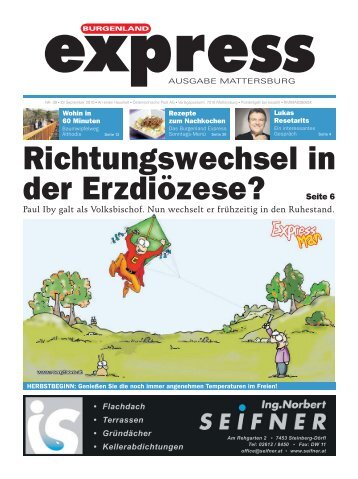 Die Zeitung zum Download als PDF (Ausgabe ... - Burgenland Express
