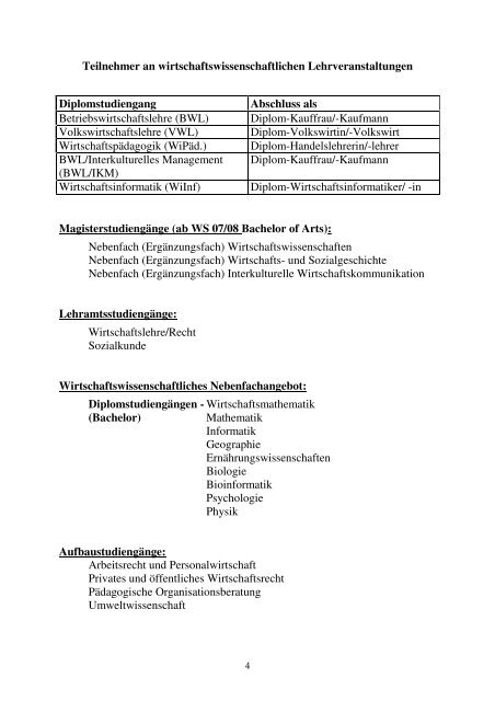 Studienablauf im Grundstudium - Willkommen auf den Seiten der ...