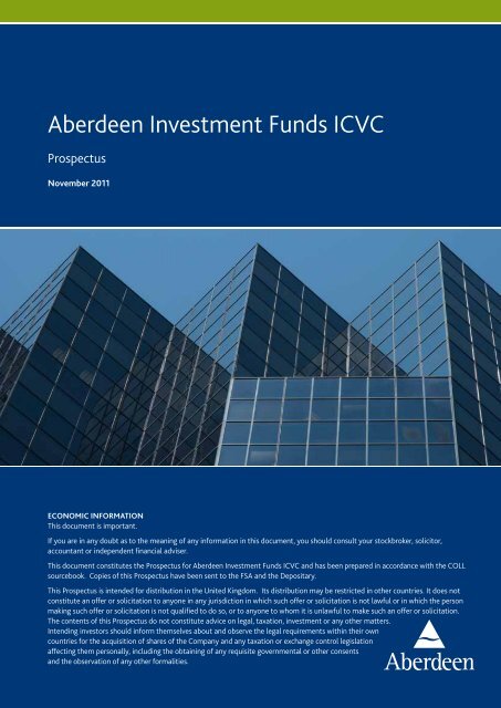 Aberdeen Investment Funds ICVC - Aberdeen Asset Management